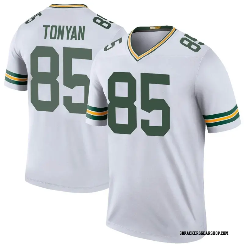 Big Tall Legend Men S Robert Tonyan Green Bay Packers Nike Color Rush Jersey White