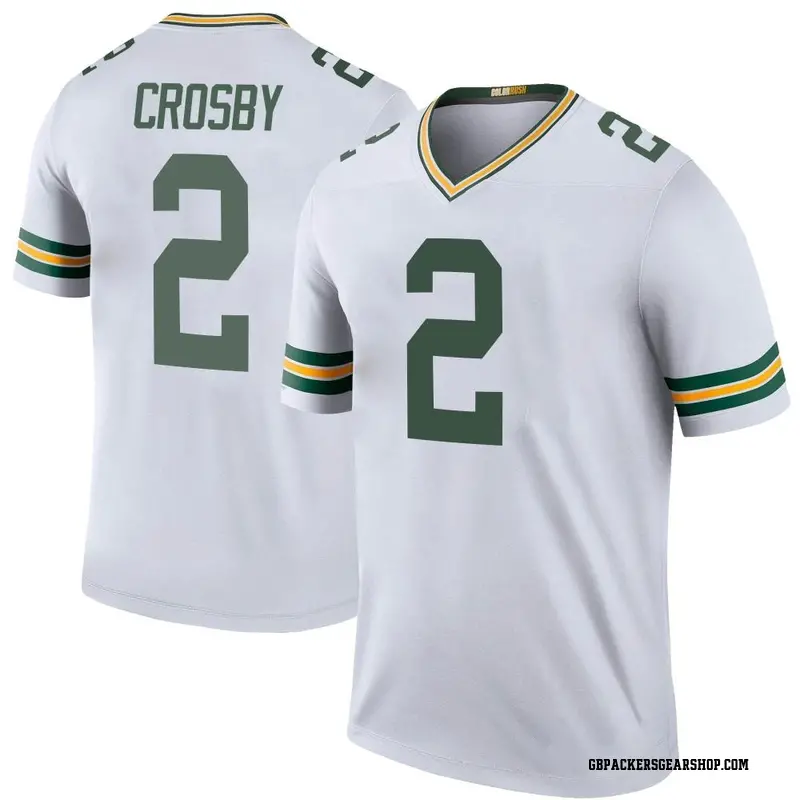 Legend Youth Mason Crosby Green Bay Packers Nike Color Rush Jersey White