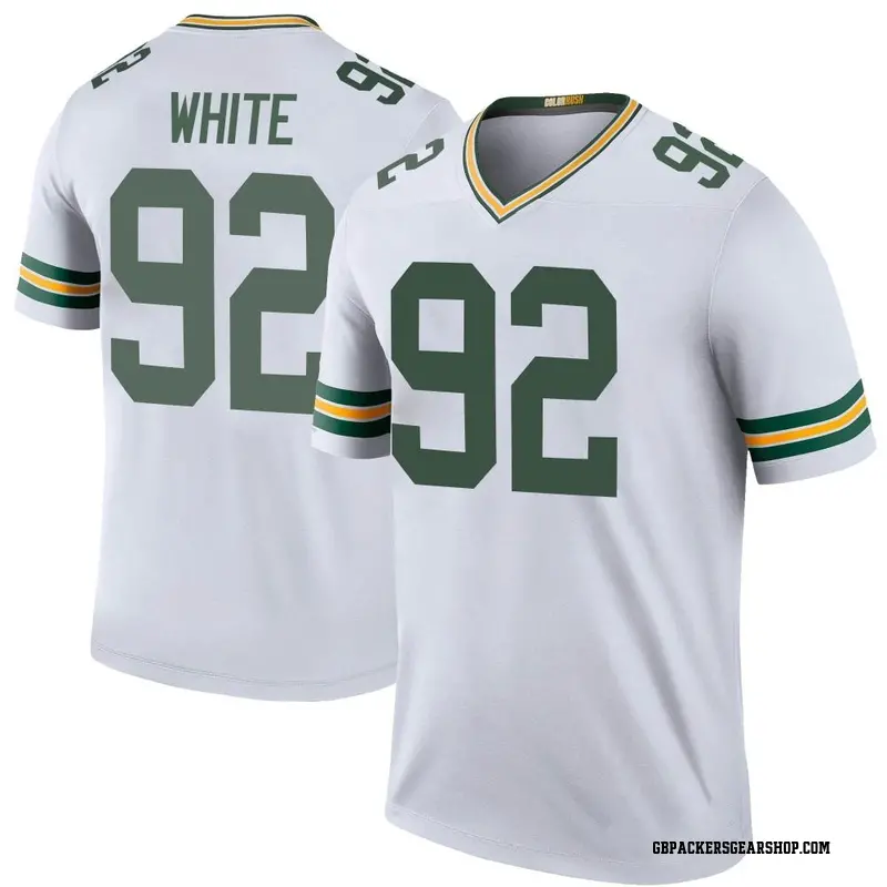 Legend Youth Reggie White Green Bay Packers Nike Color Rush Jersey White