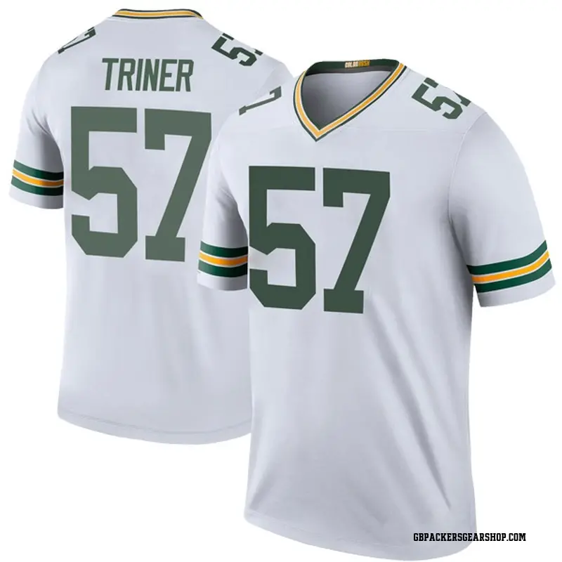 Legend Youth Zach Triner Green Bay Packers Nike Color Rush Jersey White