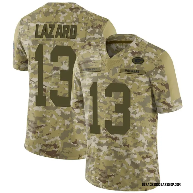 Big Tall Limited Men S Allen Lazard Green Bay Packers Nike 2018 Salute To Service Jersey Camo
