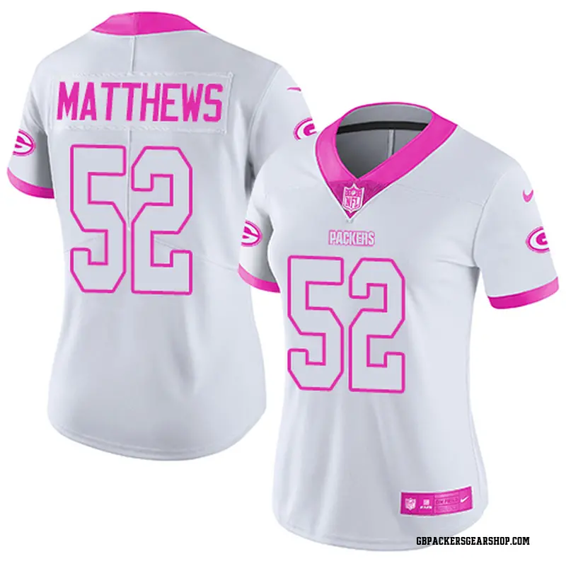 pink clay matthews jersey