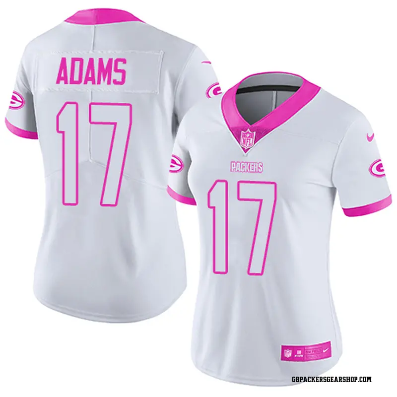 green bay packers jersey pink