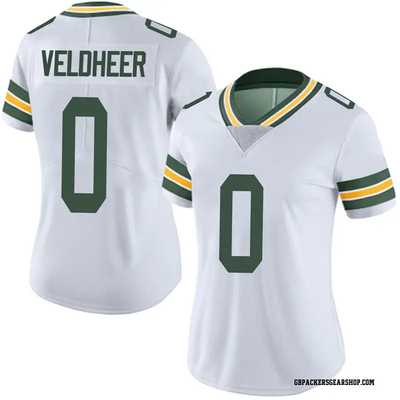 Limited Women's Jared Veldheer Green Bay Packers Nike Vapor ...