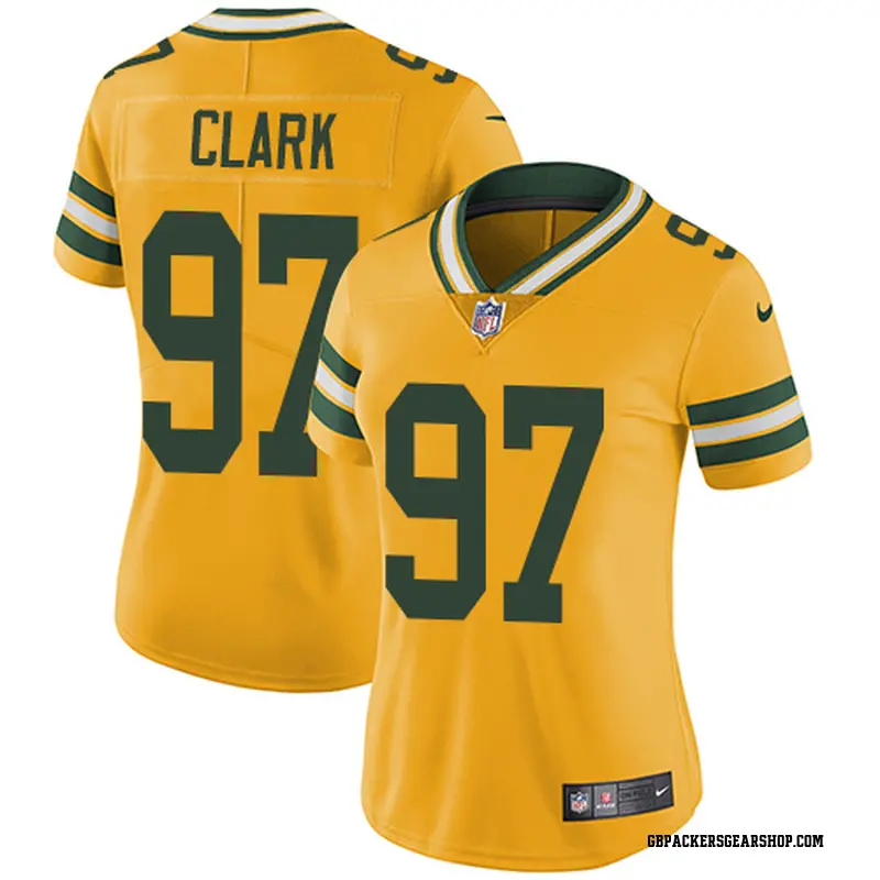 Limited Women S Kenny Clark Green Bay Packers Nike Color Rush Jersey Gold