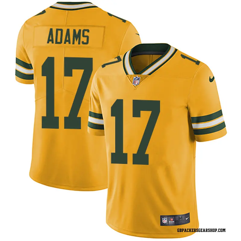 Limited Youth Davante Adams Green Bay Packers Nike Color Rush ...
